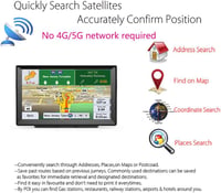 Sistem de navigație GPS auto NEWFUN de 9 inchi cu ecran tactil HD, ghidare vocală multilingvă, suport robust și hărți pentru Regatul Unit și Europa 2025 2