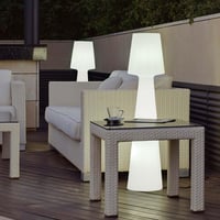 Newgarden Lola 110 LED podna lampa za vanjsku i unutarnju upotrebu, bijela, 6000K hladno bijelo svjetlo, IP65, E27, 15W, 110 cm 5