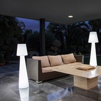 Newgarden Lola 110 LED podna lampa za vanjsku i unutarnju upotrebu, bijela, 6000K hladno bijelo svjetlo, IP65, E27, 15W, 110 cm 2