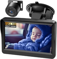 NewHail Autós Babafigyelő Kamera 4,3" HD IPS Kijelzővel - 178° Széles Látószög, Éjjellátó Funkció, Hátrafelé Néző Monitor Csecsemőknek és Ki 1