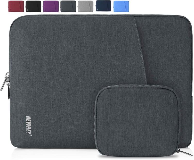 NEWHEY 15 Inch Laptop Sleeve Vízálló Ütésálló Notebook Táska Szürke