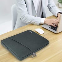 NEWHEY 15 Inch Laptop Sleeve Vízálló Ütésálló Notebook Táska Szürke 6