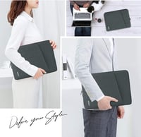 NEWHEY 15 Inch Laptop Sleeve Vízálló Ütésálló Notebook Táska Szürke 7