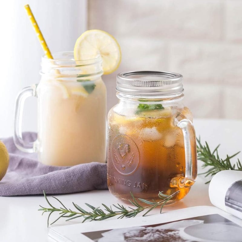 Newk 24 szett széles szájú befőttesüveg fedél és zárógyűrű 86 mm szilikon tömítéssel 24 fedél 24 gyűrű kompatibilis Ball Kerr ezüst