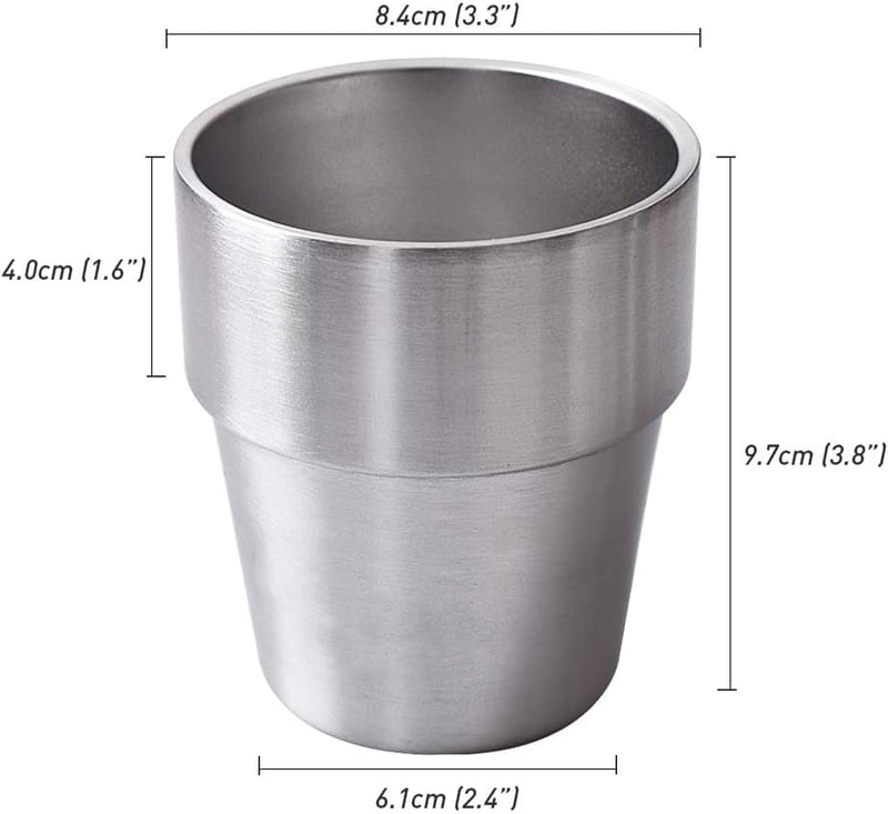 Newk rozsdamentes acél termoszos pohár 300ml dupla falú 2 darab