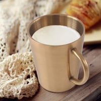 Newk Tyrant Gold rozsdamentes acél fogantyús dupla falú bögre 300 ml italkupa BBQ, otthon, iroda, parti 2