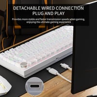 NEWMEN GM326 75% Mechanikus Gamer Billentyűzet USB-C, Hot Swap, LED, Piros Switch 7