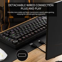 Newmen GM326 Mechanikus Gamer Billentyűzet 75% TKL USB-C LED 6