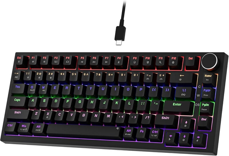 Newmen GM326 Mechanikus Gamer Billentyűzet 75% TKL USB-C LED
