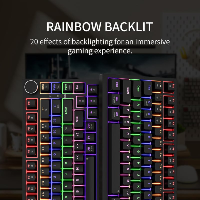 Newmen GM326 Mechanikus Gamer Billentyűzet 75% TKL USB-C LED