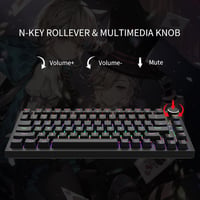 Newmen GM326 Mechanikus Gamer Billentyűzet 75% TKL USB-C LED 3