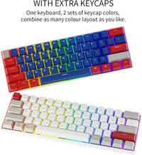 Newmen GM610 Wireless Mechanikus Gamer Billentyűzet 60% RGB LED Barna Kapcsoló 7
