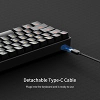 Newmen GM611 Gaming Mechanikus Billentyűzet LED 61 Gomb Piros Switch 5