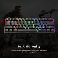 Newmen GM611 Gaming Mechanikus Billentyűzet LED 61 Gomb Piros Switch 6