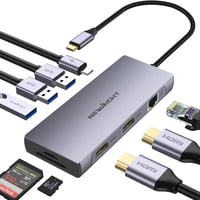 Newmight Dual HDMI dokkoló 2 monitoros 4K, 100W töltés, USB 3.0, Ethernet 1