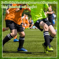 Newofview Detské chrániče holení s futbalovými štulpňami pre chlapcov a dievčatá vo veku 3-7 rokov, čierne, 15x8 cm, futbalová ochranná výstroj 5