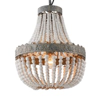 Newrays Retro Loft Vintage Drvena Viseća Svjetiljka E27 LED Kuhinja Dnevni Boravak Soba 2