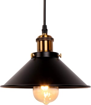 Newrays vintage retro viseća lampa u obliku kišobrana - crna