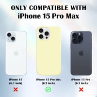 Husă din silicon Newseego pentru iPhone 15 Pro Max, husă de protecție din silicon lichid, rezistentă la zgârieturi, rezistentă la șocuri, husă subțire pentru telefon de 6,7 inchi, galbenă 2