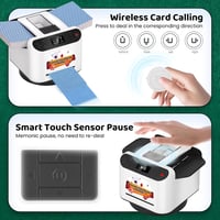 NEWTRY 2-in-1 Kártyakeverő és Osztógép, 360° Forgó Kártyaadagoló UNO, Póker, Blackjack Játékokhoz, 4 Távirányítóval, 8 Játékosig 4