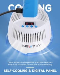 NEWTRY Elektromágneses Indukciós Fóliahegesztő Gép, 20-100mm Állítható Alumínium Fólia Lezáró, 800W Fehér Hegesztőgép 5