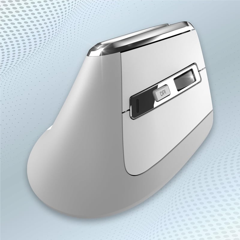 Mouse Ergonomic Wireless NEWWAY A9 - 2.4GHz WiFi, USB-C, RGB, 2400 DPI