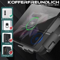 NEWZEROL Wireless autós telefontartó Galaxy Z Fold 6/5/4/3/2 15W Qi gyorstöltés 8