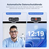 NexiGo HelloCam Pro 1080p 60FPS automatikus fókusz webkamera Windows Hello arcfelismeréssel elektronikus zár fekete mikrofon HD USB 2