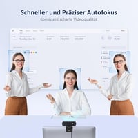 NexiGo HelloCam Pro 1080p 60FPS automatikus fókusz webkamera Windows Hello arcfelismeréssel elektronikus zár fekete mikrofon HD USB 6