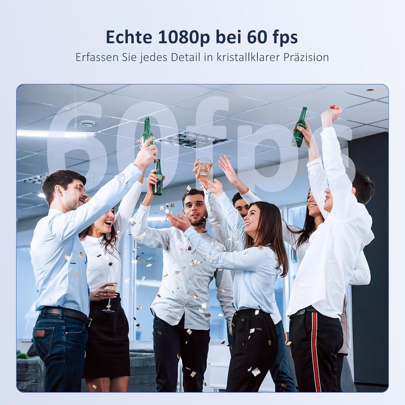 NexiGo HelloCam Pro 1080p 60FPS automatikus fókusz webkamera Windows Hello arcfelismeréssel elektronikus zár fekete mikrofon HD USB