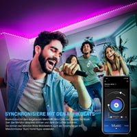 Nexillumi RGB LED szalag 30m távirányítóval, app vezérléssel és zenesynccal - 30 m 6