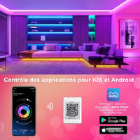 Nexillumi RGB LED szalag 30m távirányítóval, app vezérléssel és zenesynccal - 30 m 4