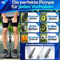 Pompă de podea pentru bicicletă Nextcover AirOne – tehnologie Airflow, manometru, compatibilă cu valve Schrader, Presta și Dunlop, pompă de aer pentru bicicletă 4