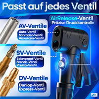 Pompă de podea pentru bicicletă Nextcover AirOne – tehnologie Airflow, manometru, compatibilă cu valve Schrader, Presta și Dunlop, pompă de aer pentru bicicletă 3