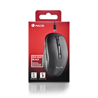 Bezdrôtová nabíjateľná myš NGS EVO RUST BLACK, 2,4 GHz, tiché tlačidlá, 3 úrovne DPI 800/1200/1600, pre pravákov, čierna, PC/Mac/iPad/tablet 10