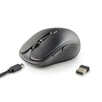 Bezdrôtová nabíjateľná myš NGS EVO RUST BLACK, 2,4 GHz, tiché tlačidlá, 3 úrovne DPI 800/1200/1600, pre pravákov, čierna, PC/Mac/iPad/tablet 3