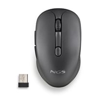 Bezdrôtová nabíjateľná myš NGS EVO RUST BLACK, 2,4 GHz, tiché tlačidlá, 3 úrovne DPI 800/1200/1600, pre pravákov, čierna, PC/Mac/iPad/tablet 8