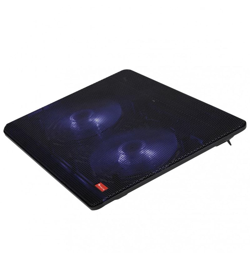 NGS JetStand Stand Răcire Laptop până la 15,6 inch, Înălțime Reglabilă, Ventilator Silențios, Port USB, Lumină LED, Grilaj Metalic