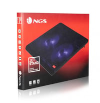 NGS JetStand Stand Răcire Laptop până la 15,6 inch, Înălțime Reglabilă, Ventilator Silențios, Port USB, Lumină LED, Grilaj Metalic 9