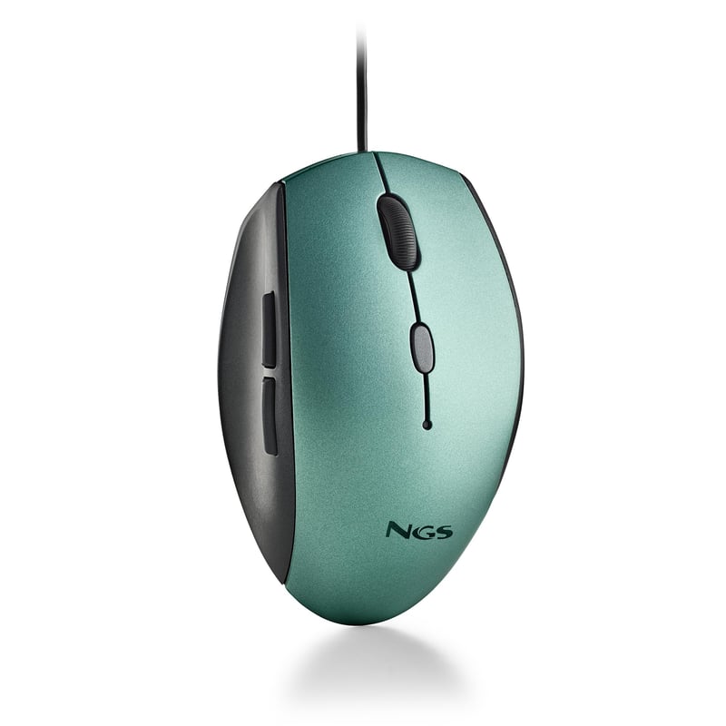 Káblová optická myš NGS Moth Ice USB s 5 tichými tlačidlami, 800/1200/1600 DPI