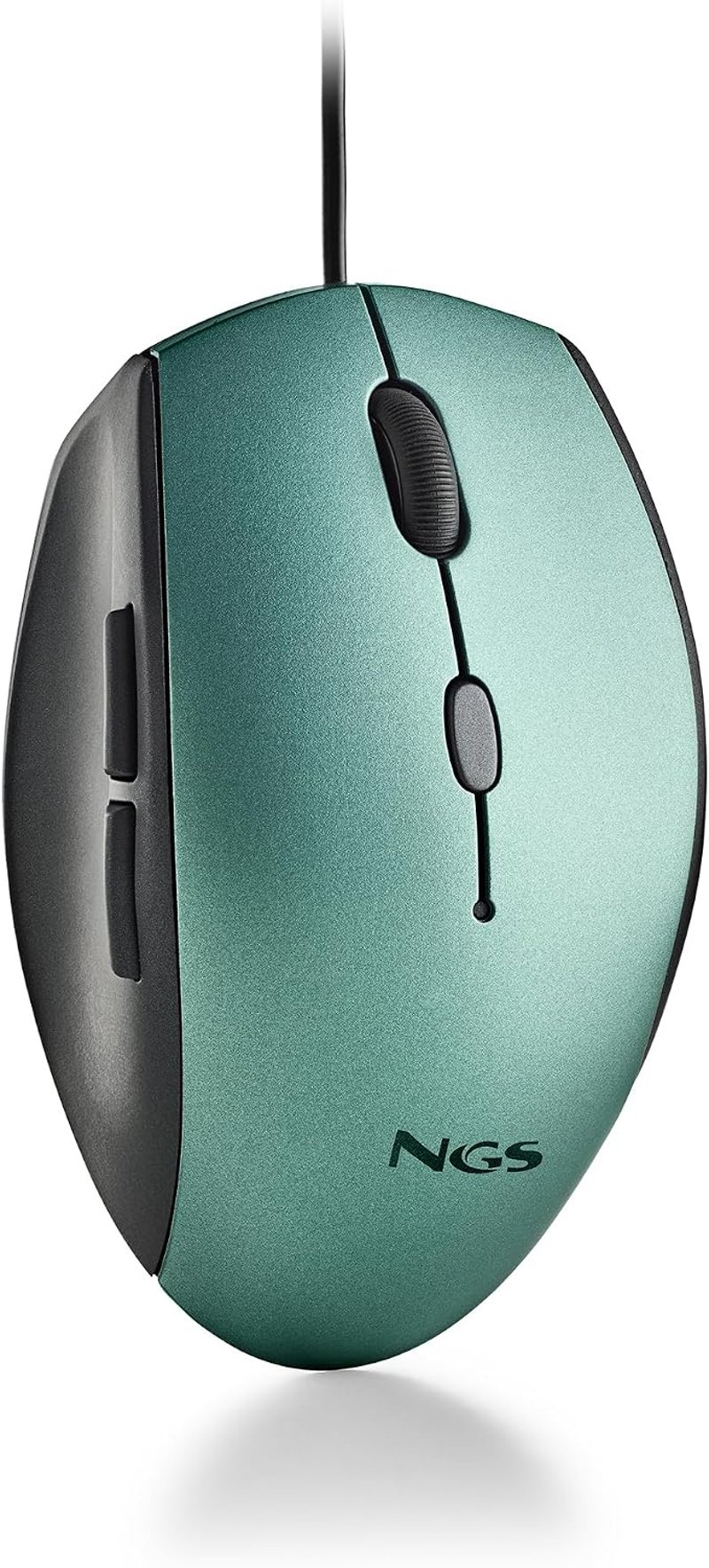 NGS Moth Ice USB vezetékes optikai egér 5 csendes gombbal, 800/1200/1600 DPI