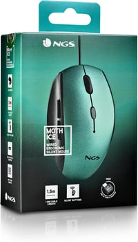 NGS Moth Ice USB vezetékes optikai egér 5 csendes gombbal, 800/1200/1600 DPI 7