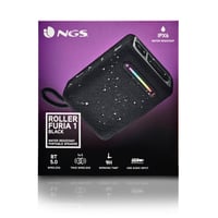Prenosný Bluetooth 5.0 reproduktor NGS Roller Fury 1, 15W, vodotesnosť IPX6, RGB osvetlenie, TWS, USB, 9-hodinová výdrž batérie, čierny 6
