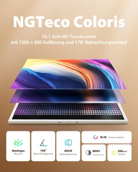 NGTeco 10,1" Digitális Képkeret 64GB WiFi - IPS Érintőkijelző, 5000mAh Akkumulátor, Vezeték Nélküli Töltés, Azonnali Fotó/Videó Átvitel FRAM 7