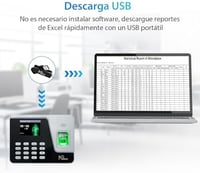 NGTeco AS10 Ujjlenyomat-olvasós Jelenlét Nyilvántartó Rendszer - Internet Nélküli Működés, Automatikus Számítás, Excel Exportálás, Beépített 4
