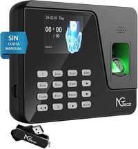 NGTeco NG-AS10 Biometrikus Jelenlét-nyilvántartó Rendszer Kisvállalkozásoknak - USB Adatátvitel, 500 Felhasználó, Excel Jelentések, Áramkima 8