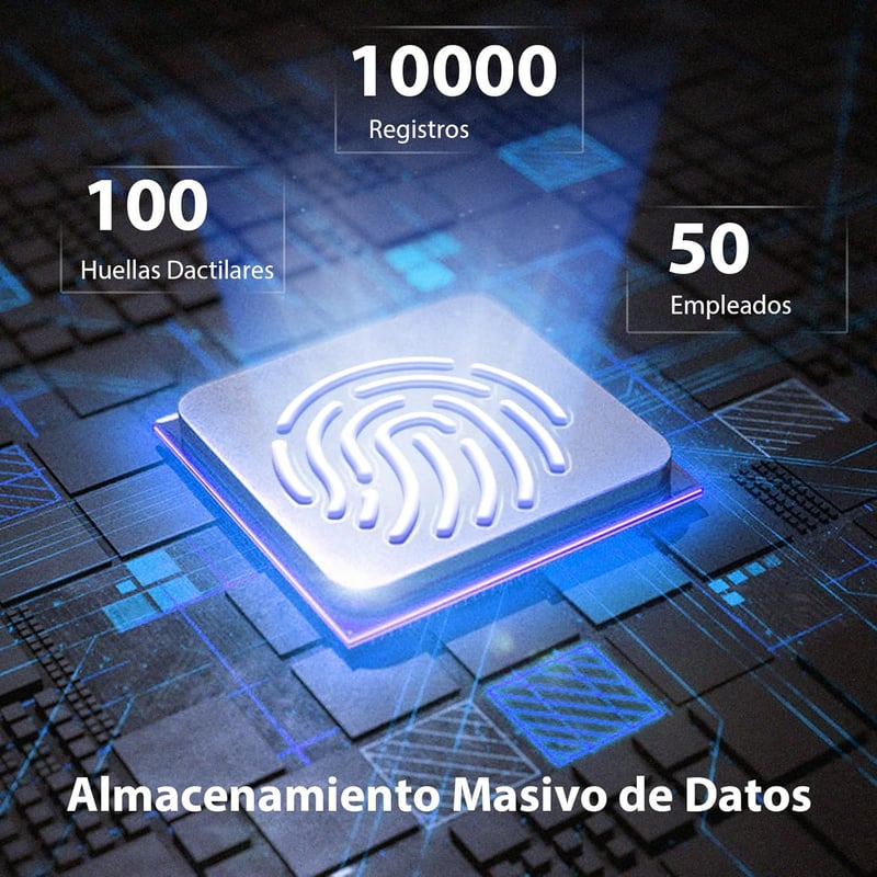 NGTeco W2 Digitális Jelenlét Nyilvántartó Óra - Automatikus Munkaidő Számítás, Adatmentés Áramkimaradás Esetén, Beépített Akkumulátor, WiFi 