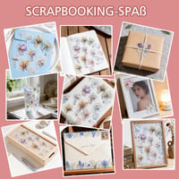 Set de autocolante botanice Nhgkju, 180 bucăți, stickere transparente din PET cu motive de flori, vaze și plante, pentru scrapbooking, jurnal, album foto, decorare laptop și proiecte DIY 4