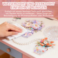 Set de autocolante botanice Nhgkju, 180 bucăți, stickere transparente din PET cu motive de flori, vaze și plante, pentru scrapbooking, jurnal, album foto, decorare laptop și proiecte DIY 3