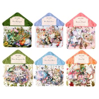 Set de autocolante botanice Nhgkju, 180 bucăți, stickere transparente din PET cu motive de flori, vaze și plante, pentru scrapbooking, jurnal, album foto, decorare laptop și proiecte DIY 1